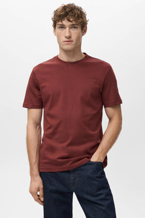 slim T-shirt rood