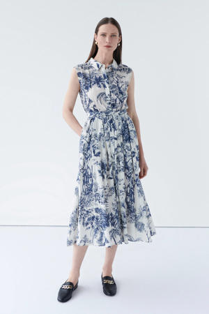 blousejurk marineblauw