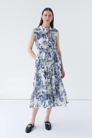 blousejurk marineblauw