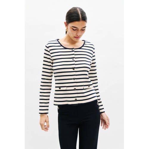 Caroll gestreepte vest crème afbeelding