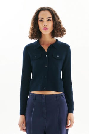blouse marineblauw