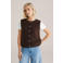 WE Fashion gilet donkerbruin