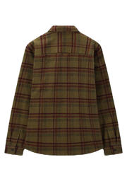 thumbnail: Sissy-Boy geruit overshirt met wol donkergroen