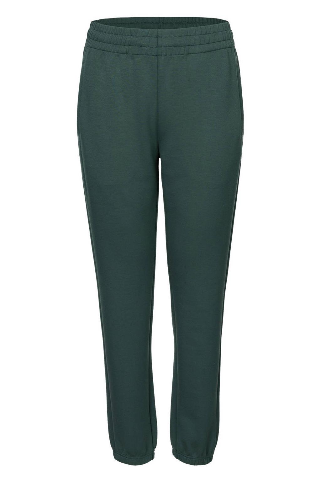 Groene dames The Indian Maharadja Soft Supreme joggingbroek van polyester met regular fit, regular waist en effen