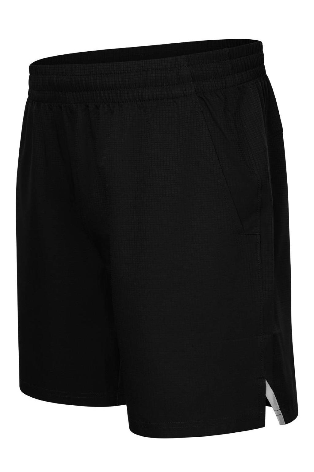 Zwarte heren The Indian Maharadja Senior sportshort van polyester met elastische tailleband met koord