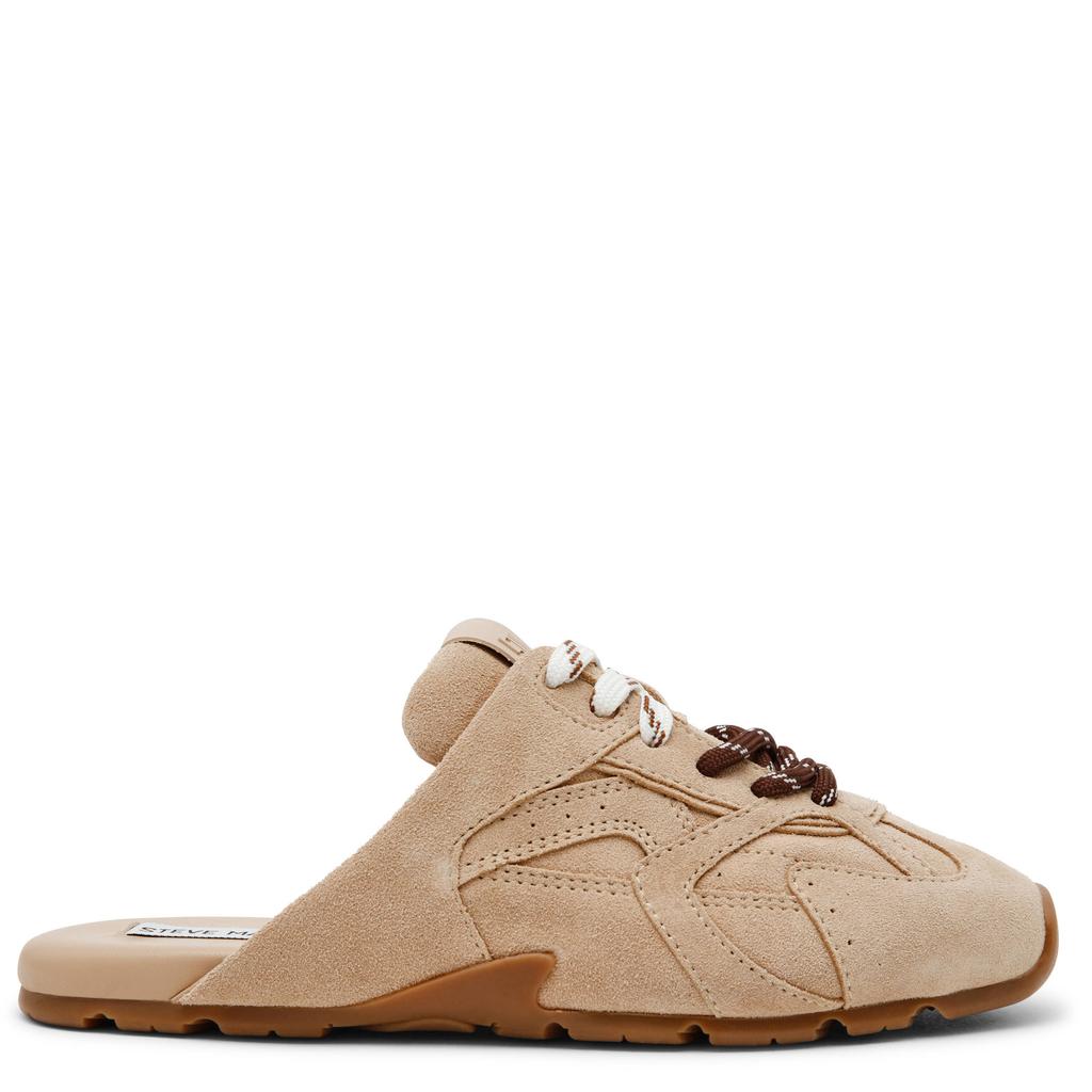Beige dames Steve Madden Asiel-Mule suède clogs