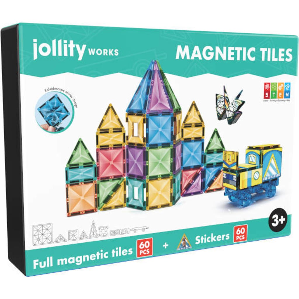 MAGNETICS Magnetische Bouwblokken STEM 60 pcs