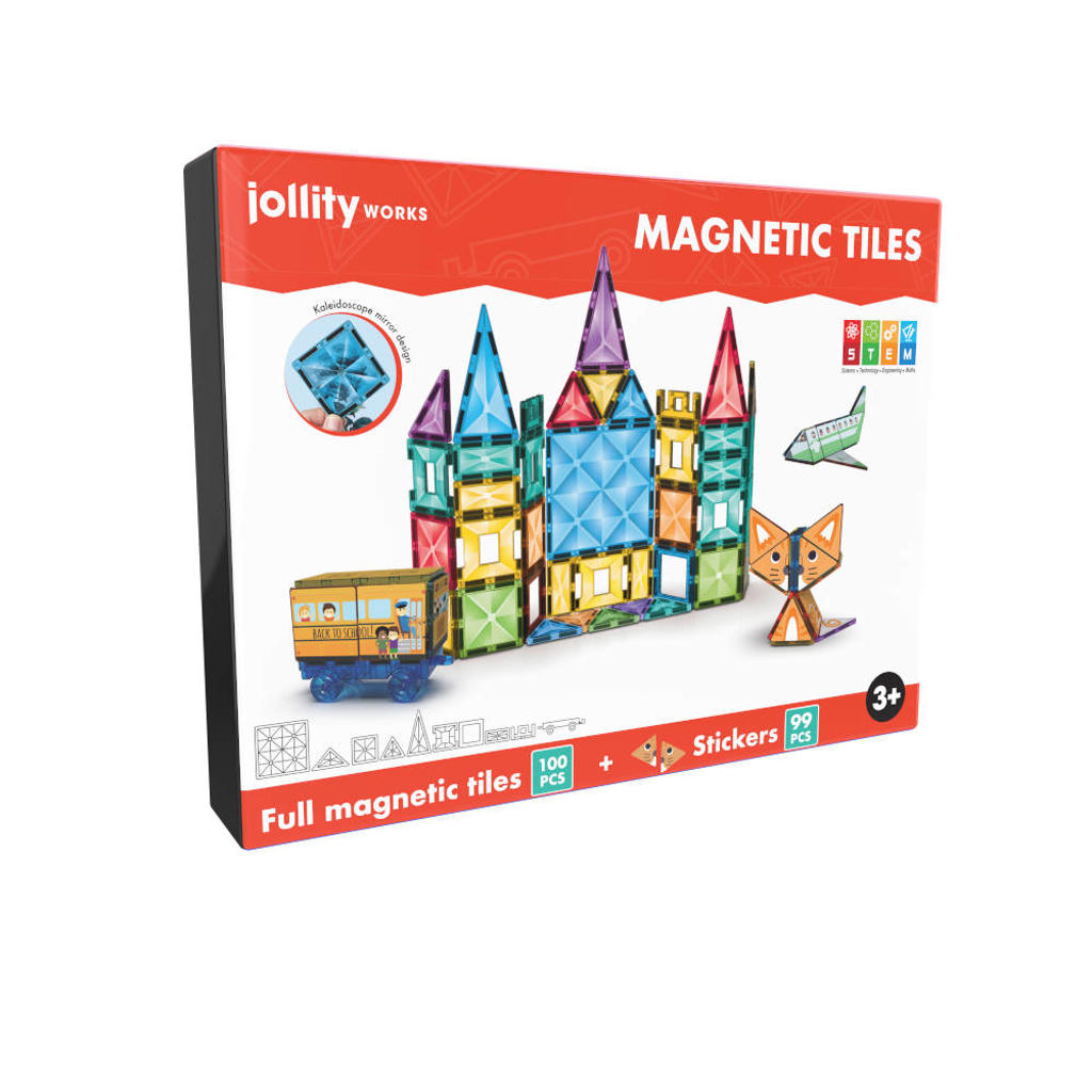 MAGNETICS Magnetische Bouwblokken STEM 100 pcs
