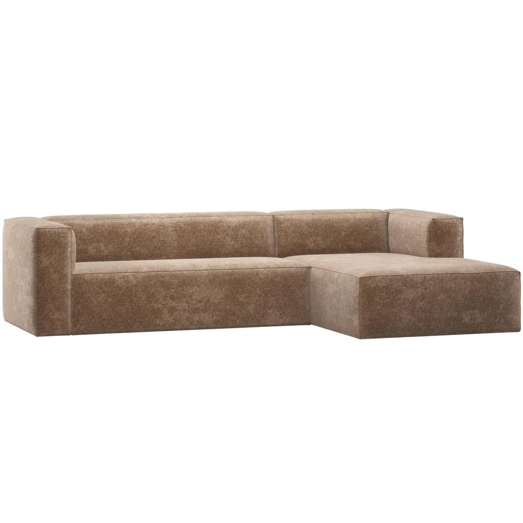 WOOOD WOOOD Bean Hoekbank Rechts - Chenille - Velvet Taupe - 73x305x175