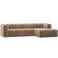 WOOOD WOOOD Bean Hoekbank Rechts - Chenille - Velvet Taupe - 73x305x175