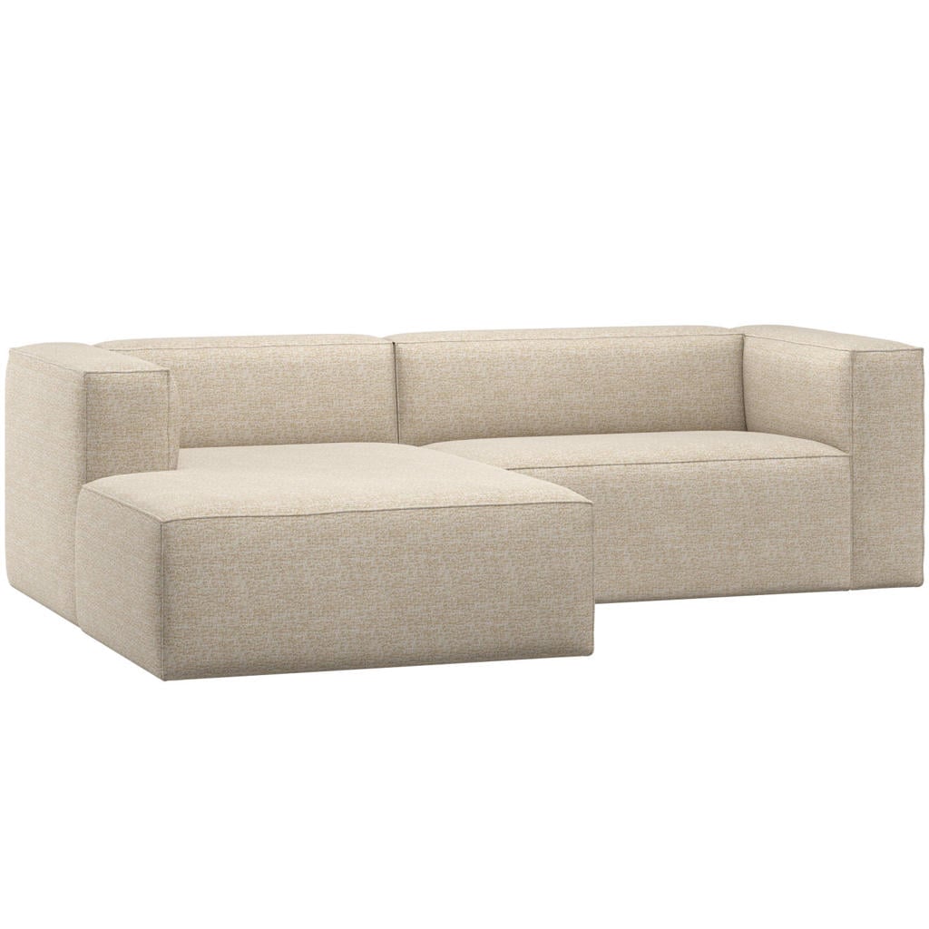 WOOOD WOOOD Bean Chaise Longue Bank Links - Melange - Beige - 73x254x178