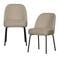 WOOOD WOOOD Vogue Eetkamerstoelen - Fluweel - Honinggeel - Set van 2