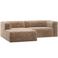 WOOOD houten hoekbank links Bean - taupe