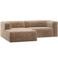 WOOOD WOOOD Bean Chaise Longue Bank Links - Melange - Beige - 73x254x178