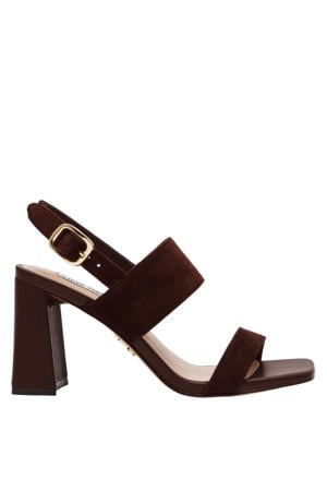 Wendie suède sandalettes bruin