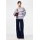 PIECES gestreepte top blauw