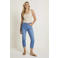 Para Mi skinny high waist capri medium blue denim