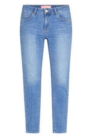 skinny high waist capri medium blue denim