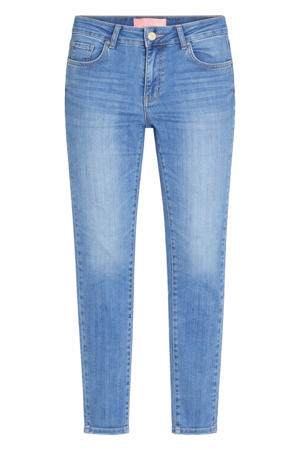 skinny high waist capri medium blue denim
