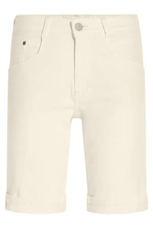 skinny high waist denim short beige