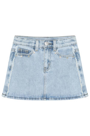 denim spijkerrok blauw