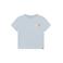 Daily7 T-shirt met backprint lichtblauw