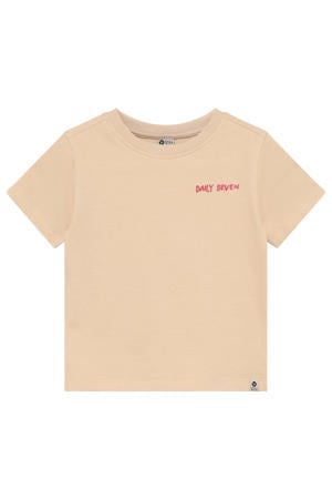 T-shirt met backprint zand