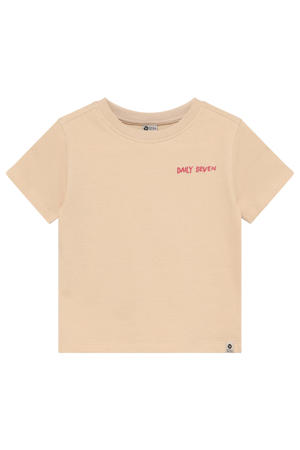 T-shirt met backprint zand