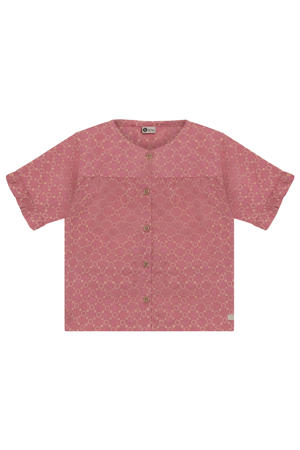 blouse roze broderie