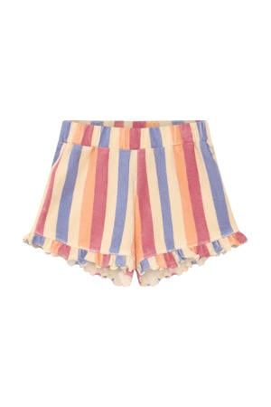 straight regular waist gestreepte casual short roze