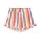 Daily7 straight regular waist gestreepte casual short roze