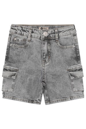 denim regular waist short grey denim