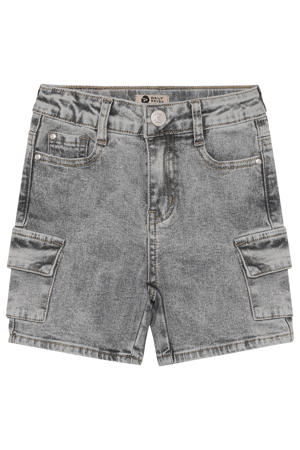 denim regular waist short grey denim