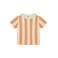 Daily7 gestreepte T-shirt bruin