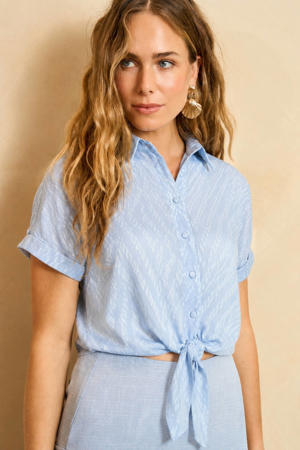 blouse lichtblauw