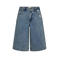 FREEQUENT wide leg regular waist short medium blue denim