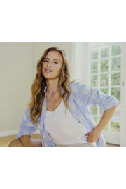 thumbnail: FREEQUENT gestreepte blouse blauw