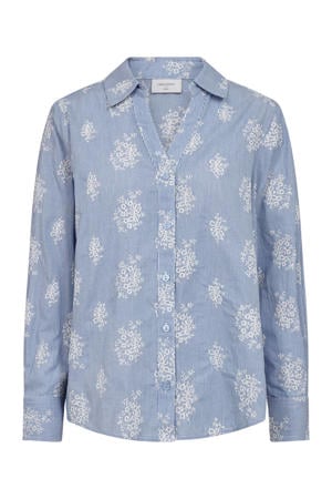 gestreepte blouse blauw