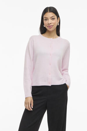 vest lichtroze gebreid