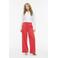 VILA Wide leg high waist casual broek gebreid