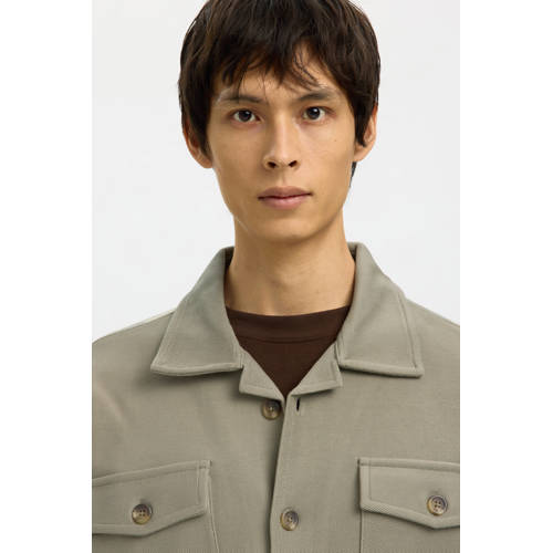 SELECTED HOMME overshirt grijsgroen afbeelding