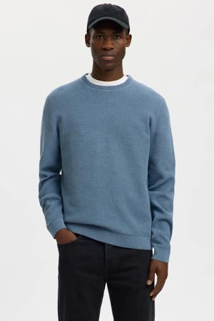 gebreide trui blauw