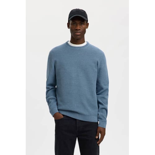 SELECTED HOMME gebreide trui blauw afbeelding