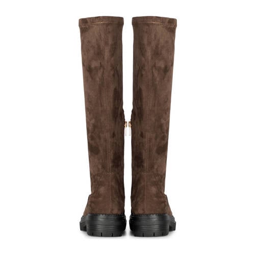 POSH by Poelman Cybele hoge laarzen donkerbruin afbeelding