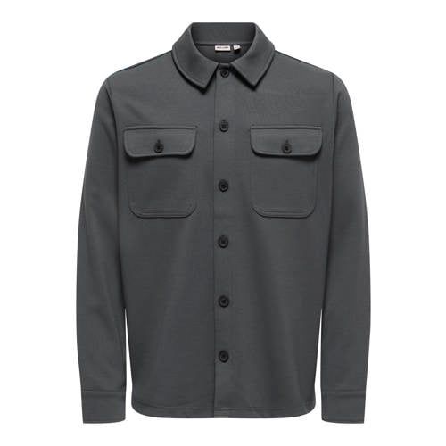 ONLY & SONS regular overshirt grijs afbeelding