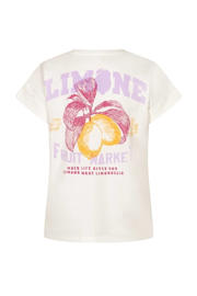 thumbnail: Lofty Manner T-shirt met backprint ecru