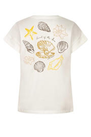 thumbnail: Lofty Manner T-shirt met backprint - ecru