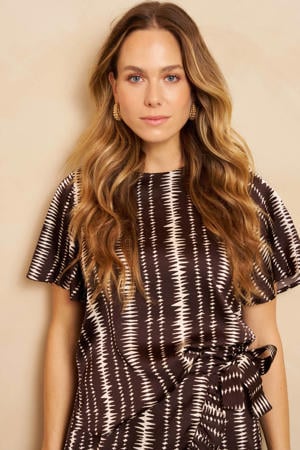 top met print - bruin
