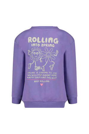 sweater Rolling into Spring paars