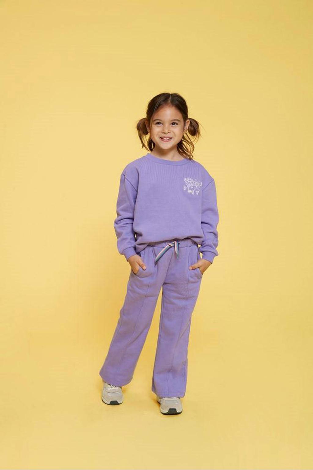 Jubel sweater Rolling into Spring paars